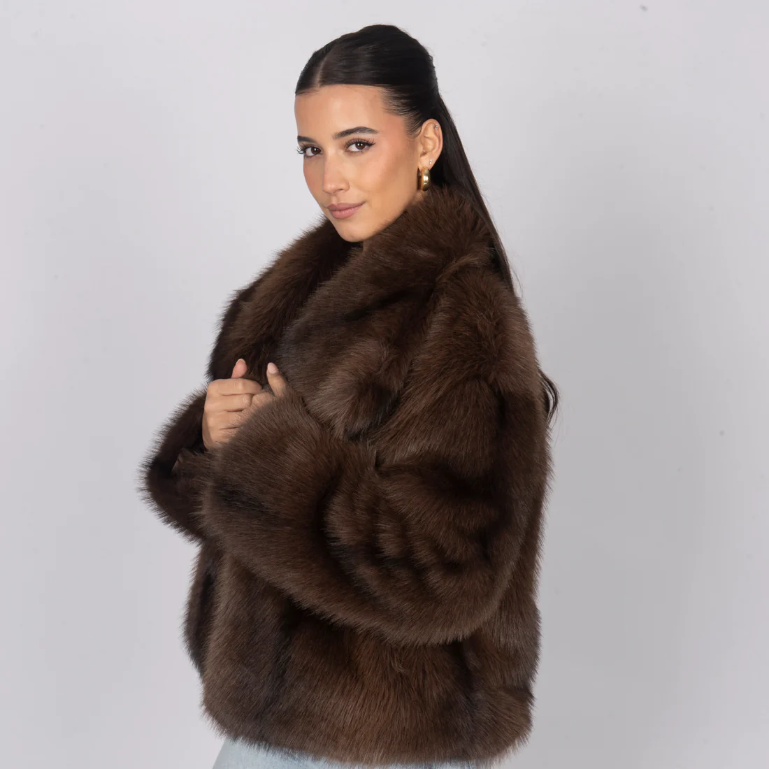 Bold Faux Fur Jacket - Image 8