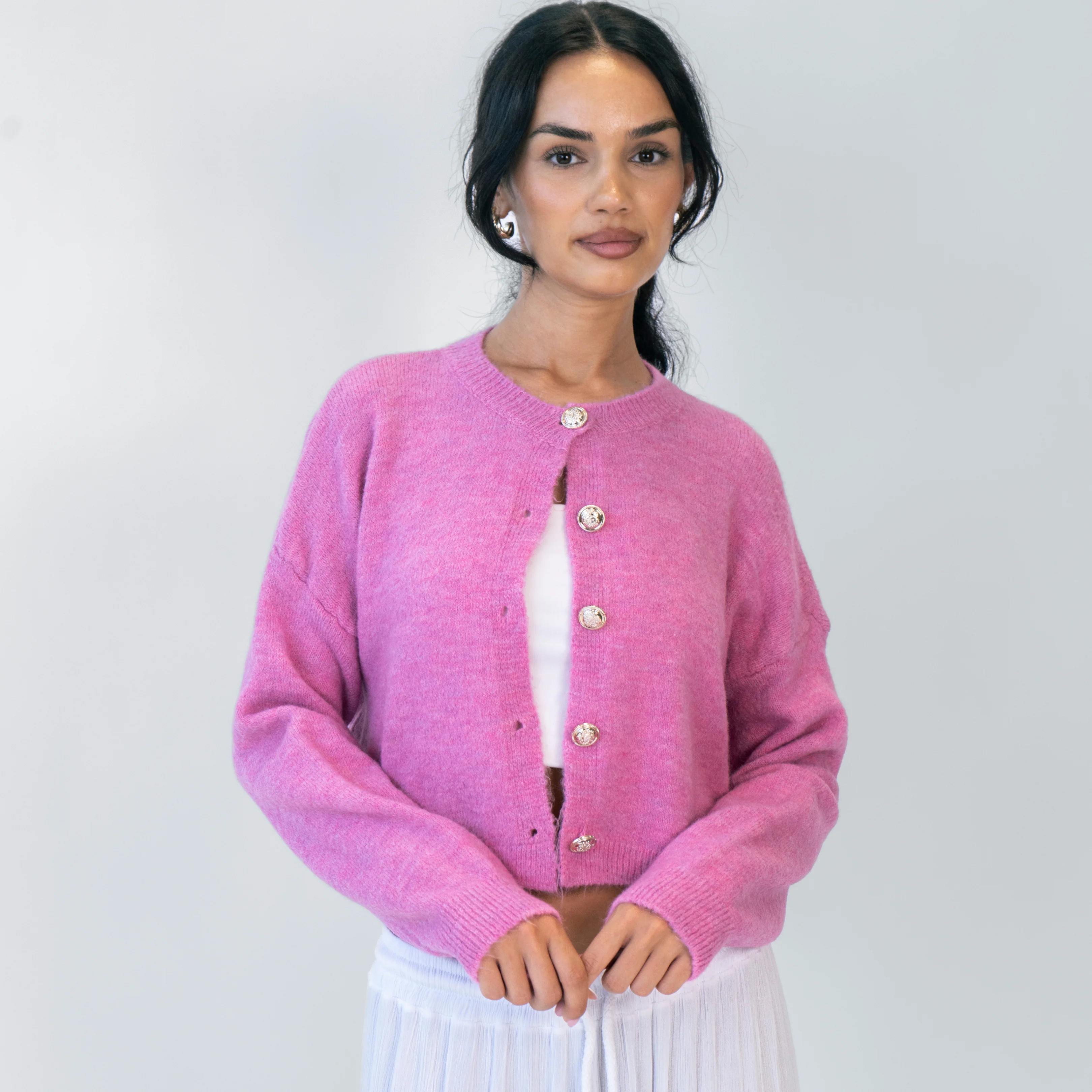 Glow Button Cardigan - Image 11