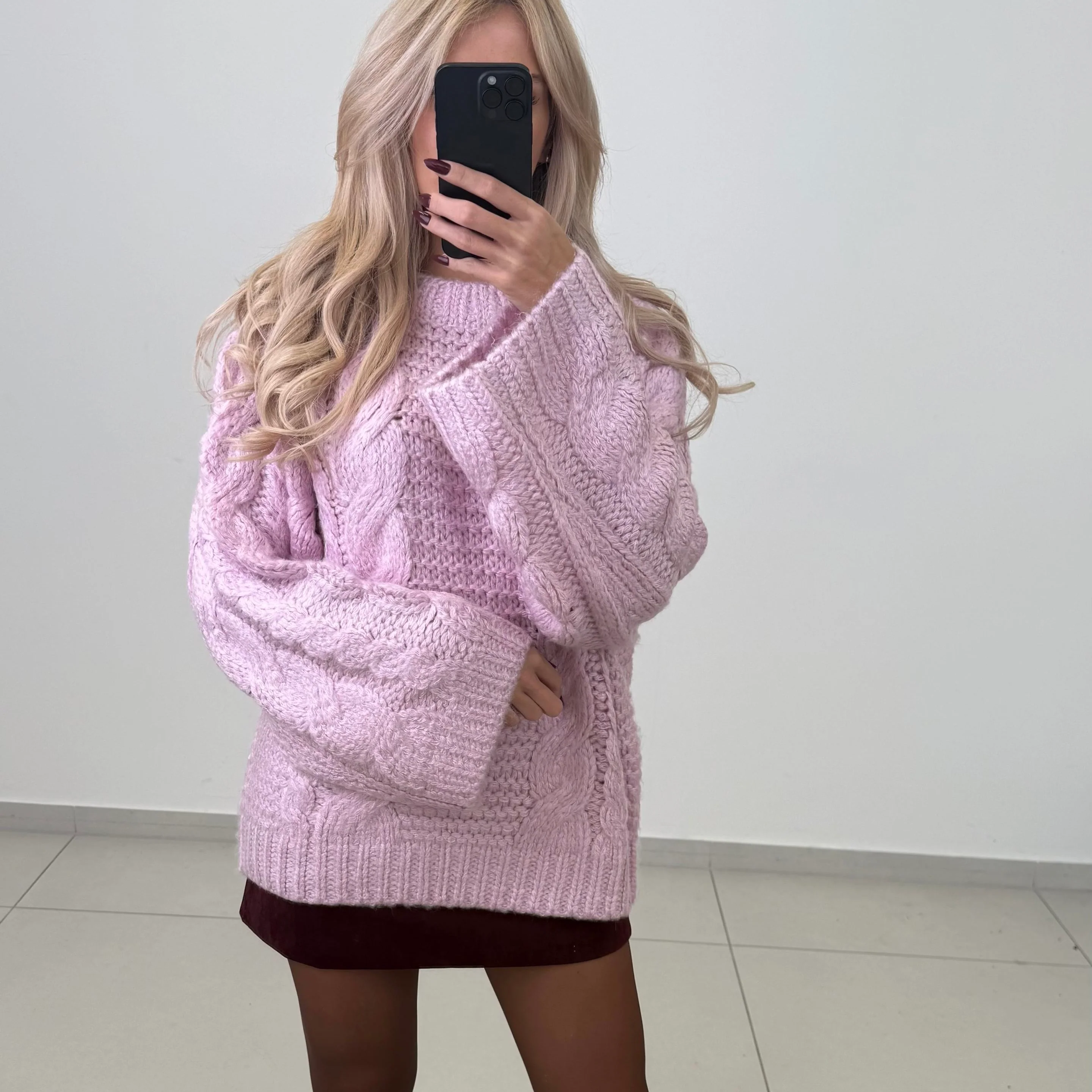 Handmade Zopfmuster Pullover - Image 2