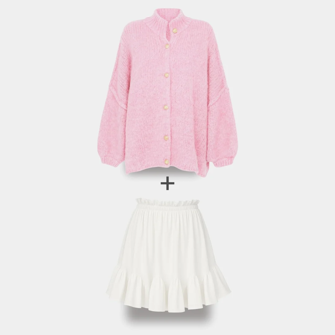 Limited Bundle Oversized Cardigan "CozyGlam" & Rock "Summer" - Image 41