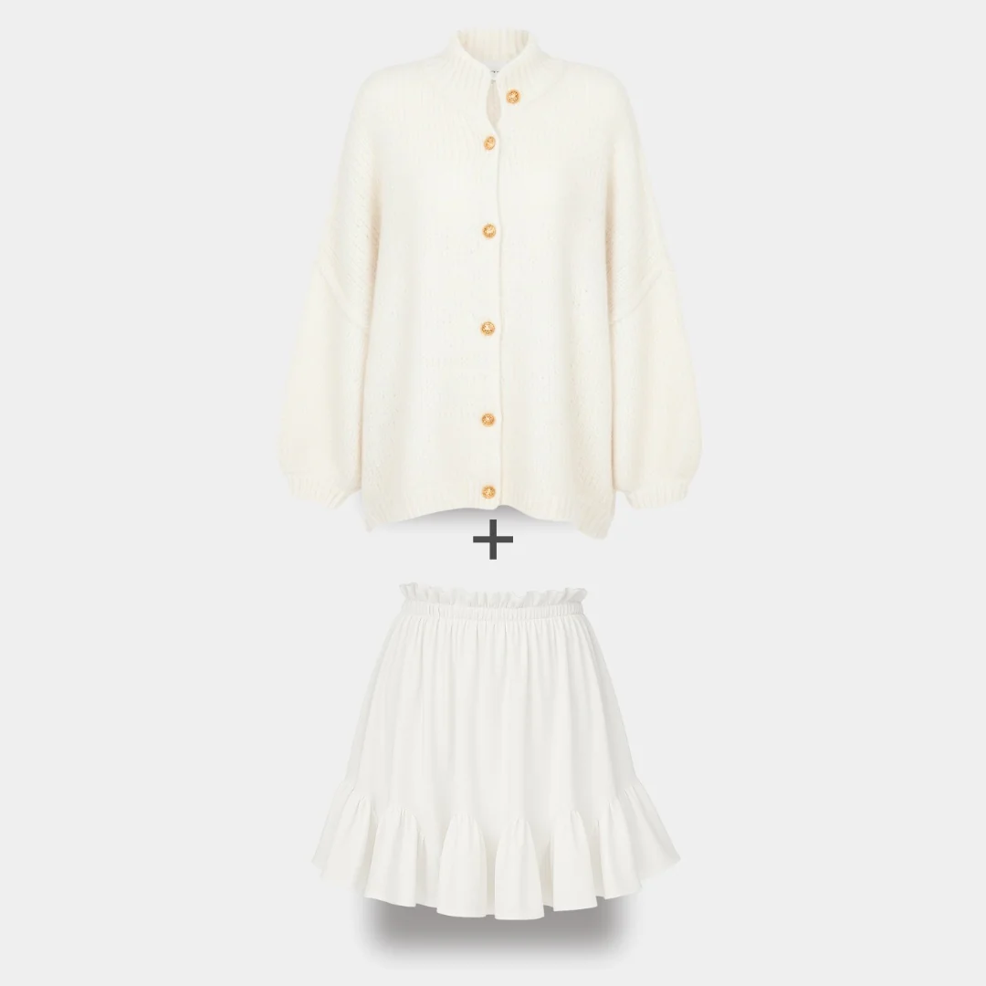 Limited Bundle Oversized Cardigan "CozyGlam" & Rock "Summer" - Image 95