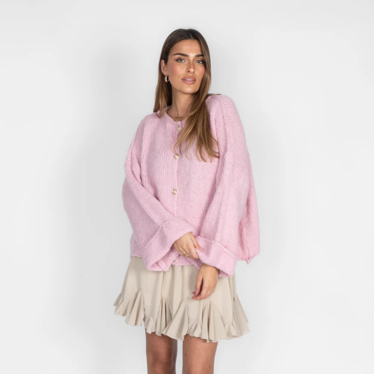 Oversize Soft Sleeve Cardigan - Image 36