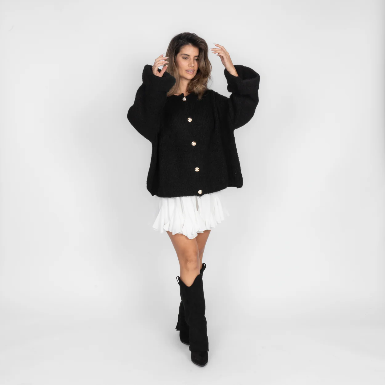 Oversize Soft Sleeve Cardigan - Image 60