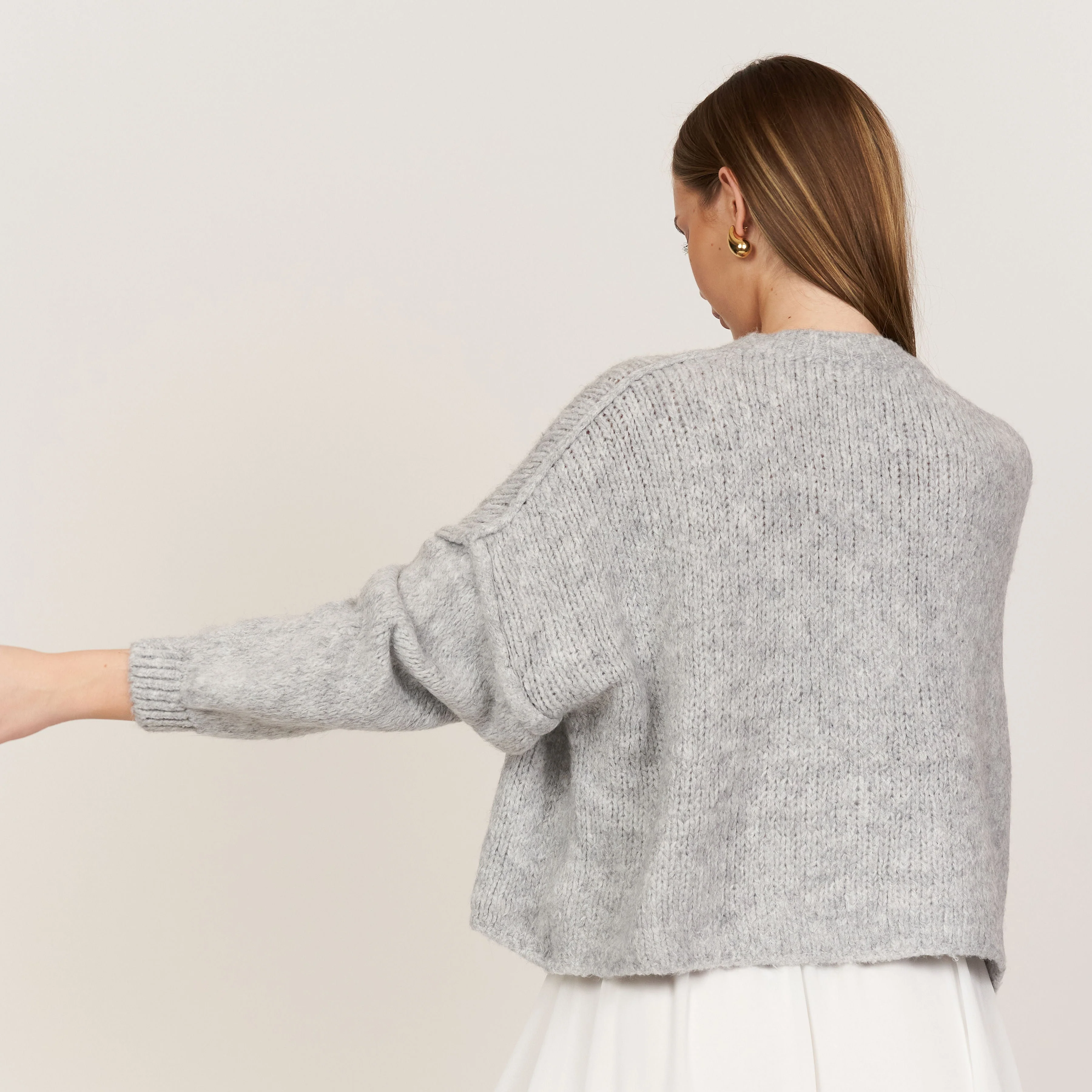 Oversized Cardigan Short "CozyGlam" - Image 56