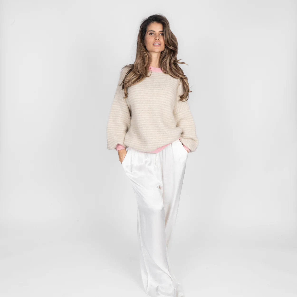 Soft Glow Stripe Pullover - Image 5